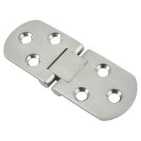 Counter Flap Cabinet Hinge - 80 x 30 x 2.5mm - Satin Chrome - Pair
