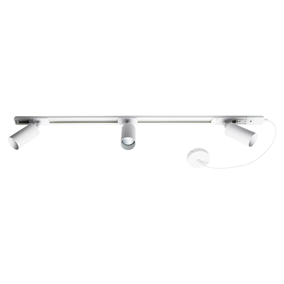 Forum Inlight Cayo GU10 3 Head Track Spotlight Kit - White