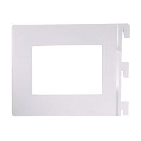 Twin Slot Shelf Book End - 142 x 118mm - White