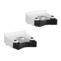 Garage Storage Top Track System - Small Tool Holder for Storage Track - White - Pack of 2
