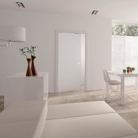 8mm Glass Single Pocket Door Kit - 100mm Finished Wall Thickness - 762 x 1981mm Door Size