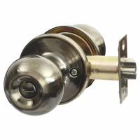 Antique Brass Bala Hotel Bathroom Mortice Door Knobset - 65mm Rose Diameter