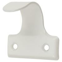 Budget Light Sash Window Finger Lift - 47 x 27mm - White