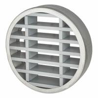 LVC Circular Air Transfer Vent - FD60 - 148mm Diameter - Silver