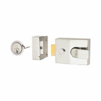 89 Double Locking Nightlatch - 60mm Backset - Polished Chrome Case/Cylinder