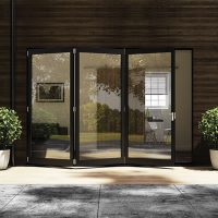 Vistafold Patio Bi-Folding Door Kit - 2 Door - 44mm Door Thickness - Right Hand - Gold