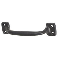 10mm D-Bar Cabinet Pull Handle - 115mm Centres - Smooth Black