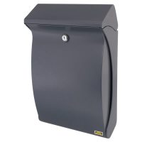 Swing Plastic Postbox - 419 x 271 x 129mm - Anthracite Grey