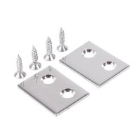 Bramah Rola Sash Window Stop Plate - 25 x 18mm - Polished Chrome