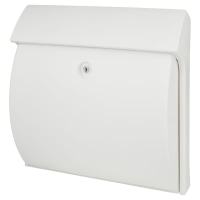 Classic Plastic Postbox - 375 x 384 x 145mm - White