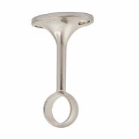 19mm Hanging Rail Centre Bracket - Brushed Nickel