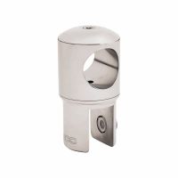 Intermediate Support With 360° Swivel - 6-12mm Glass - Polished Stainless Steel