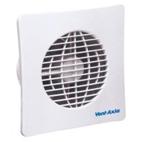 Basic BAS150SLB Axial Bathroom and Kitchen Extractor Fan - White