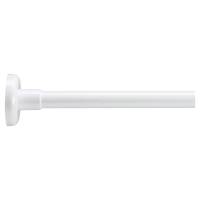 Shower Rail - L Shaped - Telescopic Rod - 1400-2600mm Length - White