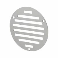 Circular Slotted Vent -102 x 102mm - 1125mm² Free Air Flow - Polished Stainless Steel