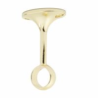 19mm Hanging Rail Centre Bracket - Polished Brass