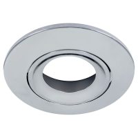 LED Lux Fire Adjustable Fire Rated Downlight Bezel - Polished Chrome