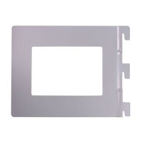 Twin Slot Shelf Book End - 142 x 118mm - Silver