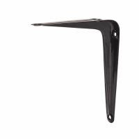 London Pattern Shelf Bracket - 125 x 100mm - Black