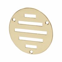 Circular Slotted Vent - 76mm - 900mm² Free Air Flow - Polished Brass