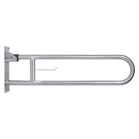 Callisto Hinged Support Grab Rail - 850 x 300mm - Brushed Stainless Steel