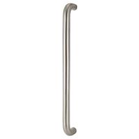 316 Satin Stainless Steel 32mm D-Bar Door Pull Handle - Bolt Fix - 650mm Centres
