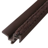 Sash Window Meeting Style Carrier - 3000mm Length - 6.5mm Pile - Brown