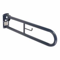 Hinged Support Grab Rail - 800 x 200mm - Dark Blue