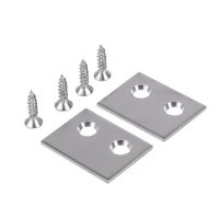 Bramah Rola Sash Window Stop Plate - 25 x 18mm - Satin Chrome