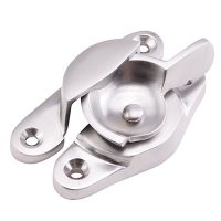 14mm Narrow Keep Fitch Sash Window Fastener - 65 x 14mm - Satin Chrome