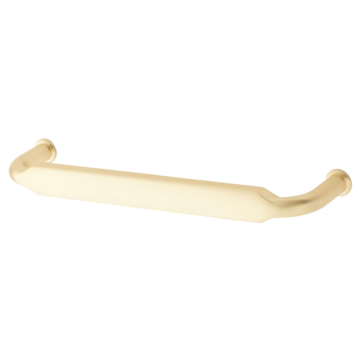 Eton 12mm D-Bar Cabinet Pull Handle - 128mm Centres - Satin Brass