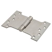 Max Parliament Hinge - 102 x 100 x 152 x 3.5mm - Satin Stainless Steel - Pair