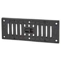 Decorative Hit & Miss Vent - 225 x 82mm - Antique Black