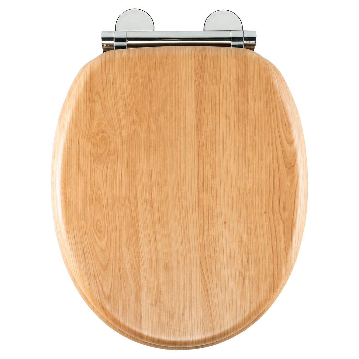 Hartley Flexi-Fix Soft Close Wooden Toilet Seat - Light Oak