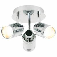 Forum Spa Scorpius 3 Light LED Bathroom Ceiling Spotlight - IP44 - Polished Chrome