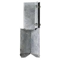 Concrete In Fence Post Shoe - Bolt Secure - 75 x 75mm - Galvanised