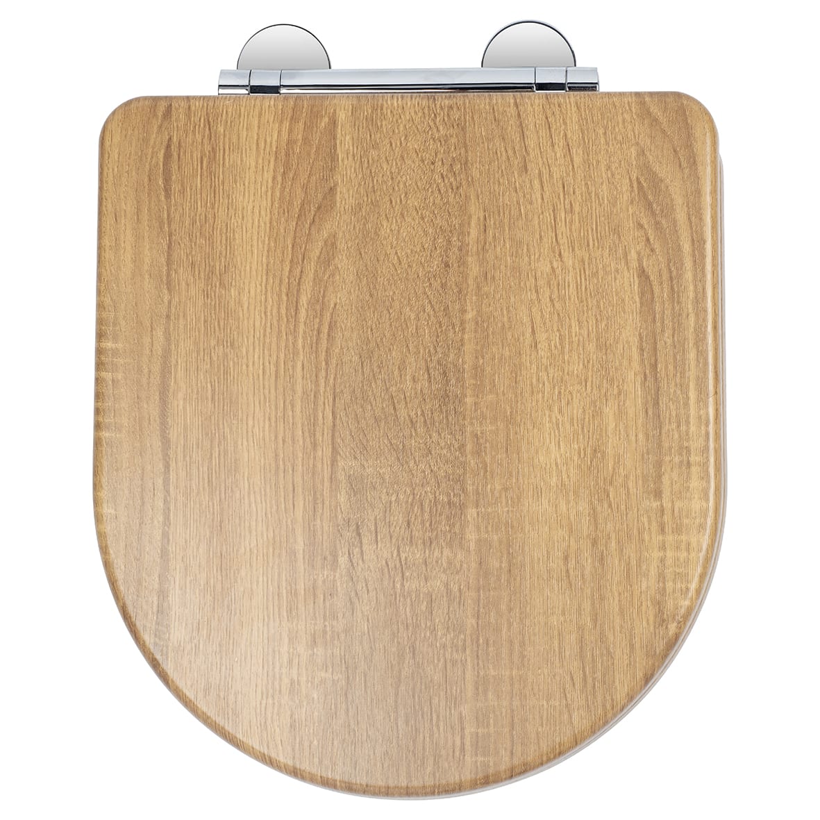 Levico Flexi-Fix Soft Close Wooden Toilet Seat - Teak