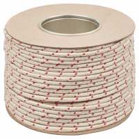 No.2 Red Spot Waxed Cotton Sash Window Cord - 6mm Diameter - 100m Coil