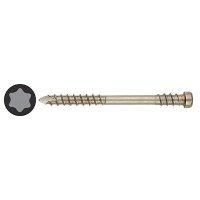 T-Star Plus Cylindrical Head Decking Screw - 5.0 x 80mm - A2 Stainless Steel - Pack of 100