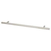10mm T-Bar Cabinet Pull Handle - 224mm Centres - Satin Stainless Steel