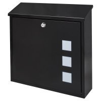 Aire Postbox - 370 x 364 x 114mm - Black