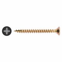 All Purpose Pozi Countersunk Wood Screws - 4.0 x 40mm - Yellow Zinc - Pack of 200