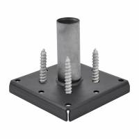 Base Plate for Wooden Post - Suit 70-90mm Post - Hot Dip Galvanised