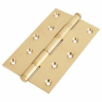 Performance Ball Bearing Butt Door Hinge - 152 x 89 x 4mm - Polished Brass - Pair