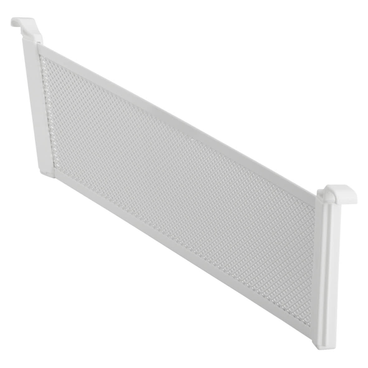 Top Track System - Click In Shallow Mesh Drawer Dividers - 431 x 80mm - White - Pack of 2