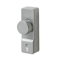 302EC Outside Access Device - Round Knob - Silver