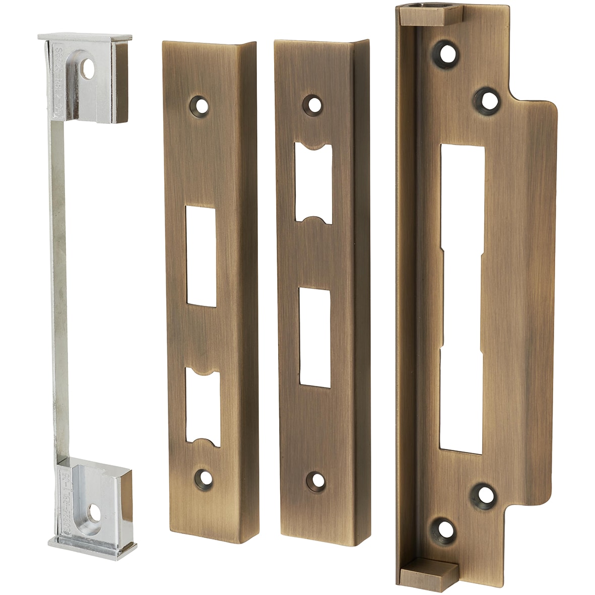13mm Architectural Rebate Kit to suit Sashlocks - Antique Brass