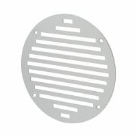 Circular Slotted Vent - 152 x 152mm - 6212mm² Free Air Flow - Satin Aluminium