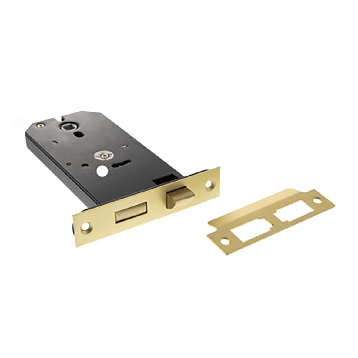 Horizontal Bolt Through 3 Lever Sashlock - 149mm Case - 127mm Backset - Satin Brass
