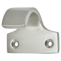 Heavy Cast Pattern Sash Window Finger Lift - 50 x 36mm - Satin Chrome